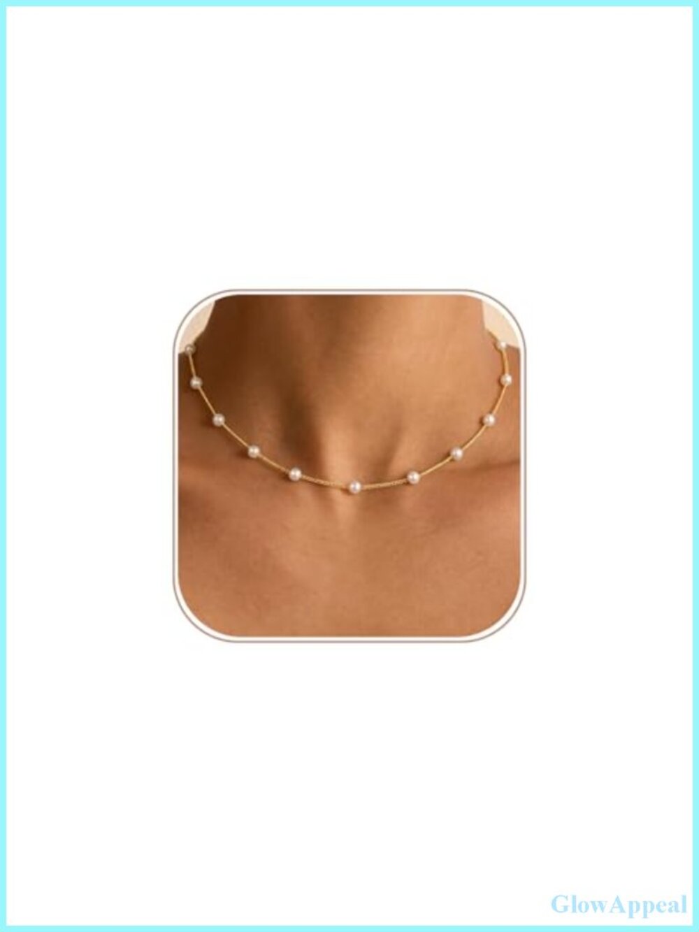 Gold Plated Pearl Choker Necklace Adjustable Lobster Clasp Wedding Gift